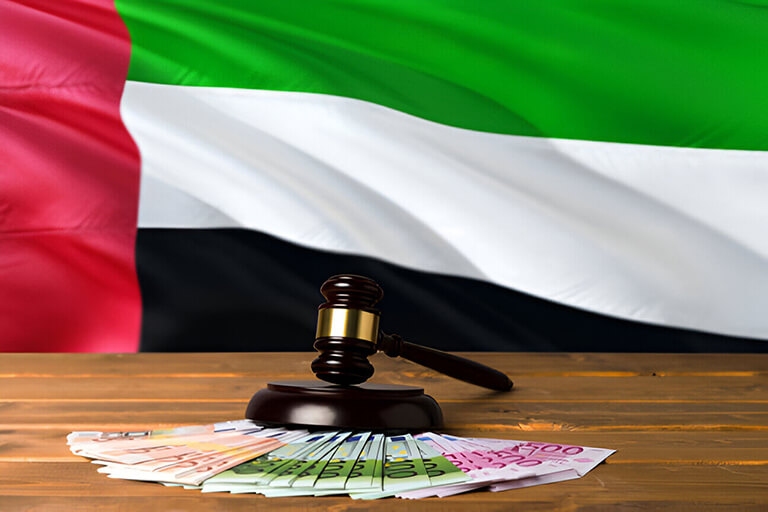 Corporate finance legal consultation UAE businessman with lawyer