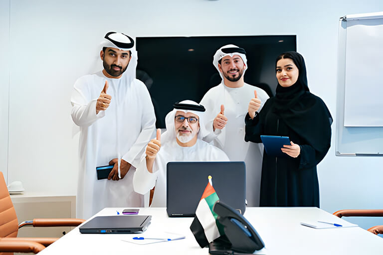 UAE financial law consultation meeting between lawyer and client